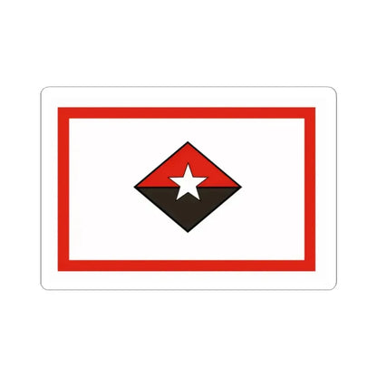 Flag of the President of Cuba Commander-in-Chief (Cuba) STICKER Vinyl Kiss-Cut Decal 2 Inch White - The Sticker Space