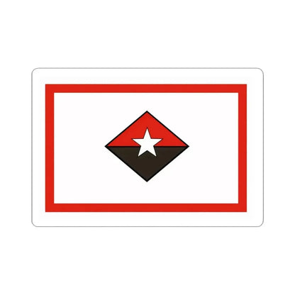 Flag of the President of Cuba Commander-in-Chief (Cuba) STICKER Vinyl Kiss-Cut Decal 3 Inch White - The Sticker Space