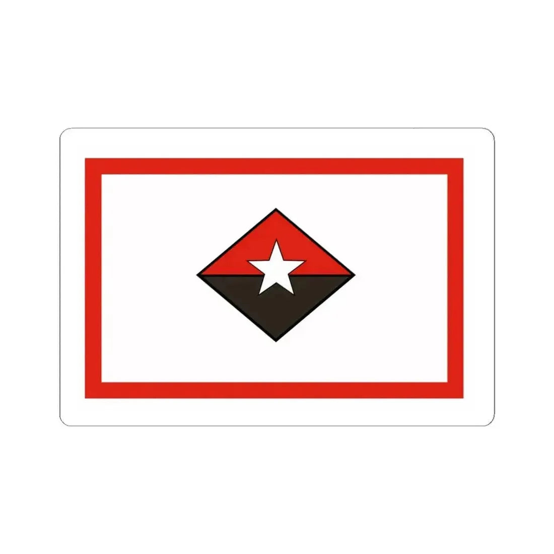 Flag of the President of Cuba Commander-in-Chief (Cuba) STICKER Vinyl Kiss-Cut Decal 6 Inch White - The Sticker Space