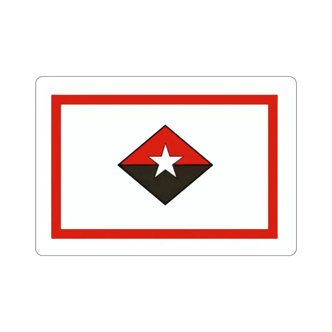 Flag of the President of Cuba (Commander-in-Chief) STICKER Vinyl Die-Cut Decal 5 Inch - The Sticker Space