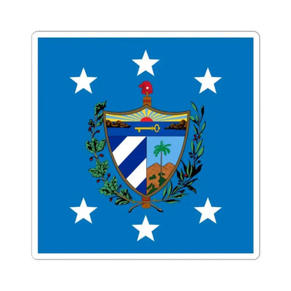 Flag of the President of Cuba (Cuba) STICKER Vinyl Kiss-Cut Decal 2 Inch White - The Sticker Space