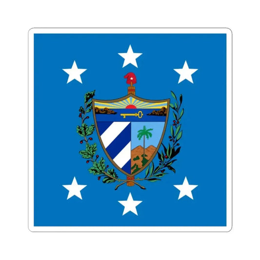 Flag of the President of Cuba (Cuba) STICKER Vinyl Kiss-Cut Decal 2 Inch White - The Sticker Space