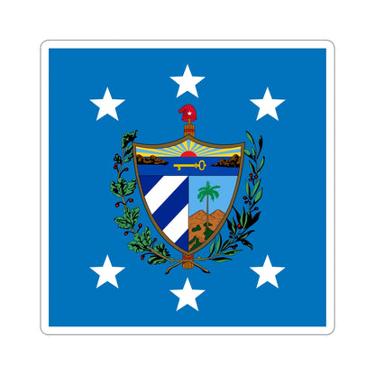 Flag of the President of Cuba STICKER Vinyl Die-Cut Decal-4 Inch-The Sticker Space