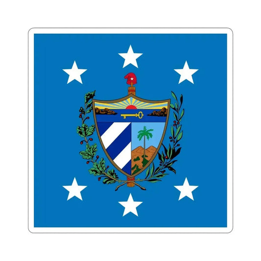 Flag of the President of Cuba STICKER Vinyl Die-Cut Decal 6 Inch - The Sticker Space