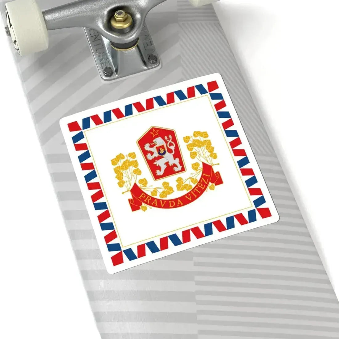 Flag of the President of Czechoslovakia 1960-1990 (Czech Republic) STICKER Vinyl Kiss-Cut Decal - The Sticker Space