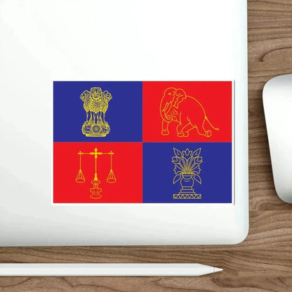 Flag of the President of India (1950–1971) (India) STICKER Vinyl Die-Cut Decal - The Sticker Space