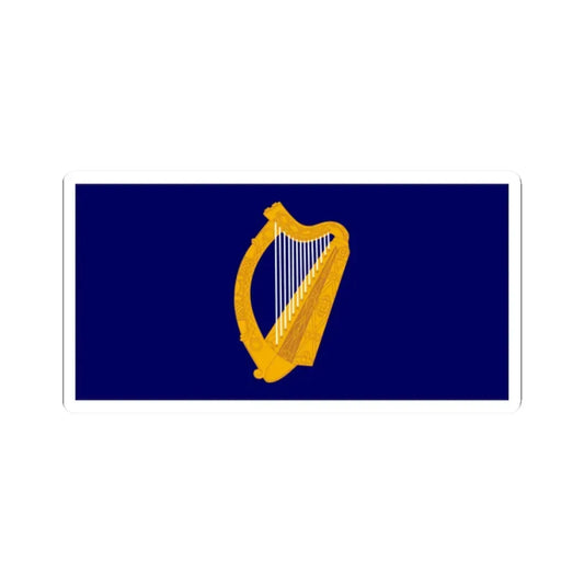 Flag of the President of Ireland (Ireland) STICKER Vinyl Kiss-Cut Decal 2 Inch White - The Sticker Space