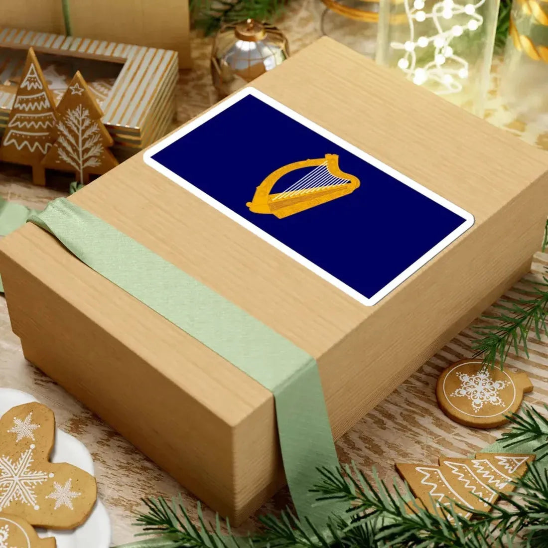 Flag of the President of Ireland (Ireland) STICKER Vinyl Kiss-Cut Decal - The Sticker Space