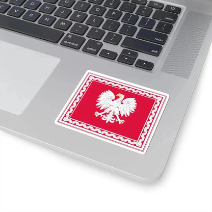 Flag of the President of Poland 1956-1990 (Poland) STICKER Vinyl Kiss-Cut Decal - The Sticker Space