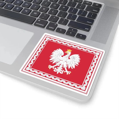 Flag of the President of Poland (Poland) STICKER Vinyl Kiss-Cut Decal - The Sticker Space
