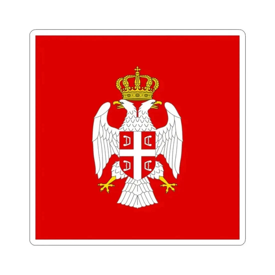 Flag of the President of Republika Srpska 1995-2007 (Bosnia and Herzegovina) STICKER Vinyl Kiss-Cut Decal 2 Inch White - The Sticker Space