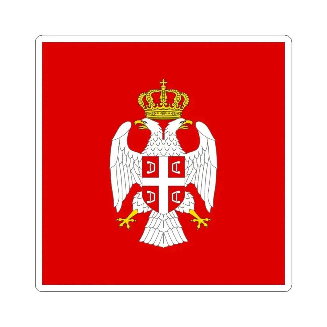 Flag of the President of Republika Srpska 1995-2007 (Bosnia and Herzegovina) STICKER Vinyl Kiss-Cut Decal 3 Inch White - The Sticker Space