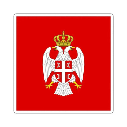 Flag of the President of Republika Srpska 1995-2007 (Bosnia and Herzegovina) STICKER Vinyl Kiss-Cut Decal 4 Inch White - The Sticker Space