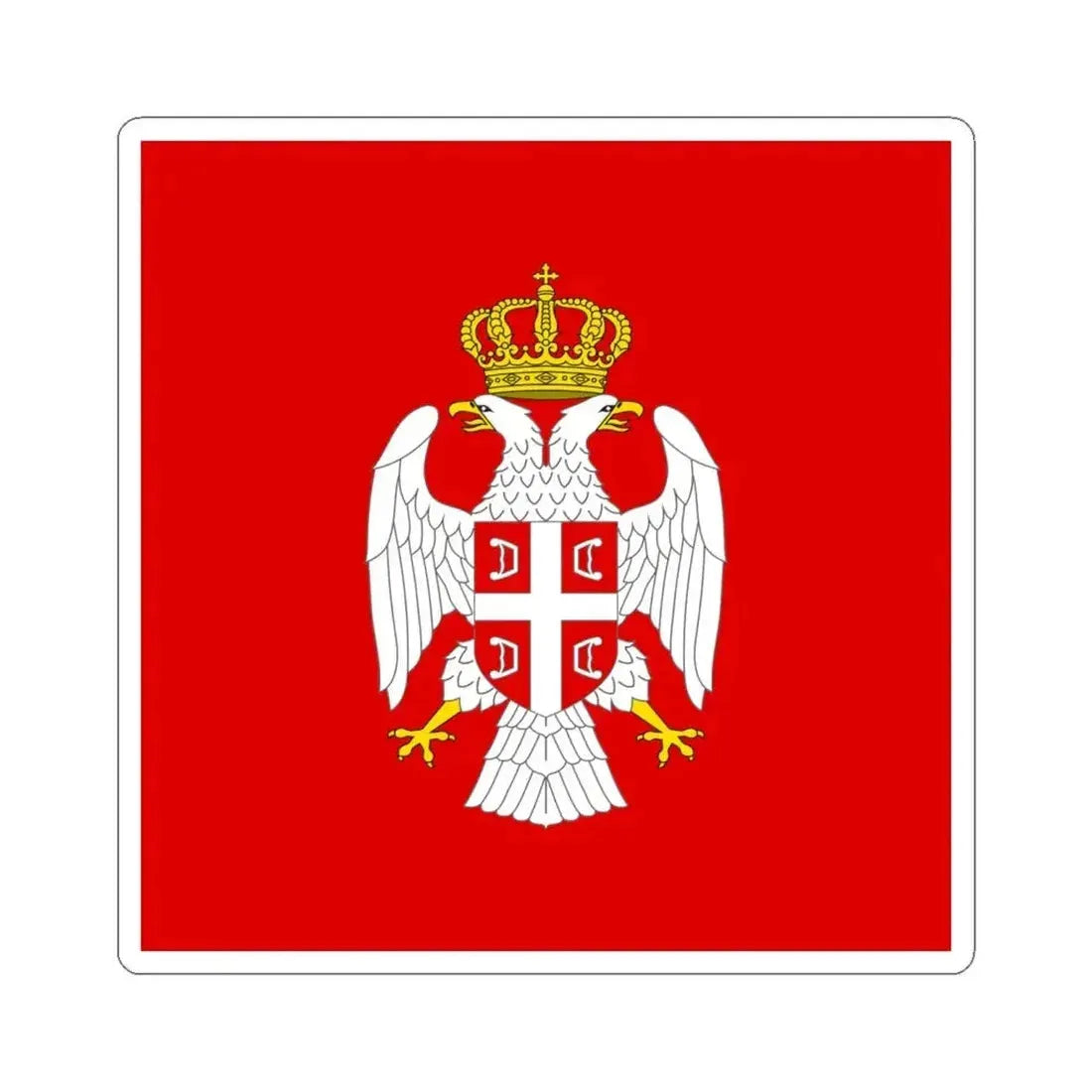 Flag of the President of Republika Srpska 1995-2007 (Bosnia and Herzegovina) STICKER Vinyl Kiss-Cut Decal 6 Inch White - The Sticker Space