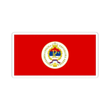 Flag of the President of Republika Srpska (Bosnia and Herzegovina) STICKER Vinyl Kiss-Cut Decal 2 Inch White - The Sticker Space