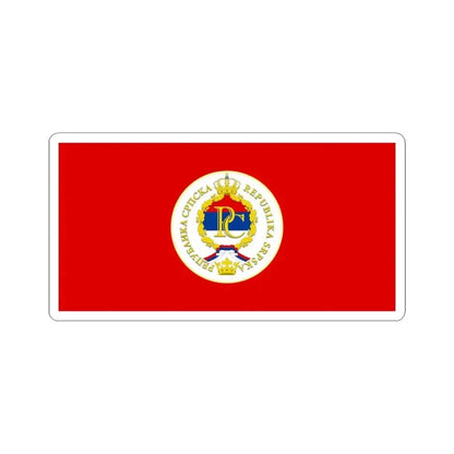 Flag of the President of Republika Srpska (Bosnia and Herzegovina) STICKER Vinyl Kiss-Cut Decal 3 Inch White - The Sticker Space