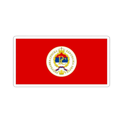 Flag of the President of Republika Srpska (Bosnia and Herzegovina) STICKER Vinyl Kiss-Cut Decal 6 Inch White - The Sticker Space