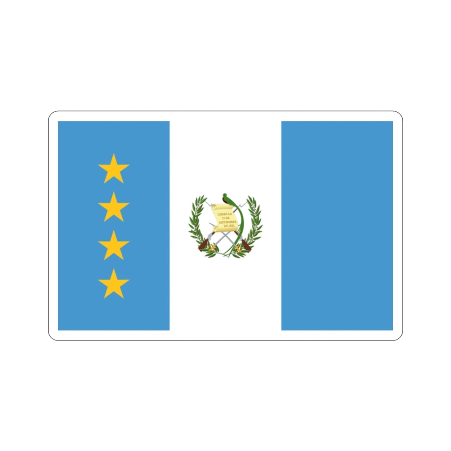 Flag of the President of the Congress of Guatemala STICKER Vinyl Die-Cut Decal-2 Inch-The Sticker Space