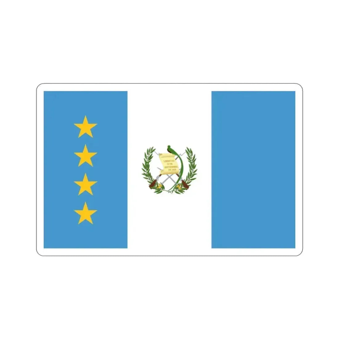 Flag of the President of the Congress of Guatemala STICKER Vinyl Die-Cut Decal 2 Inch - The Sticker Space