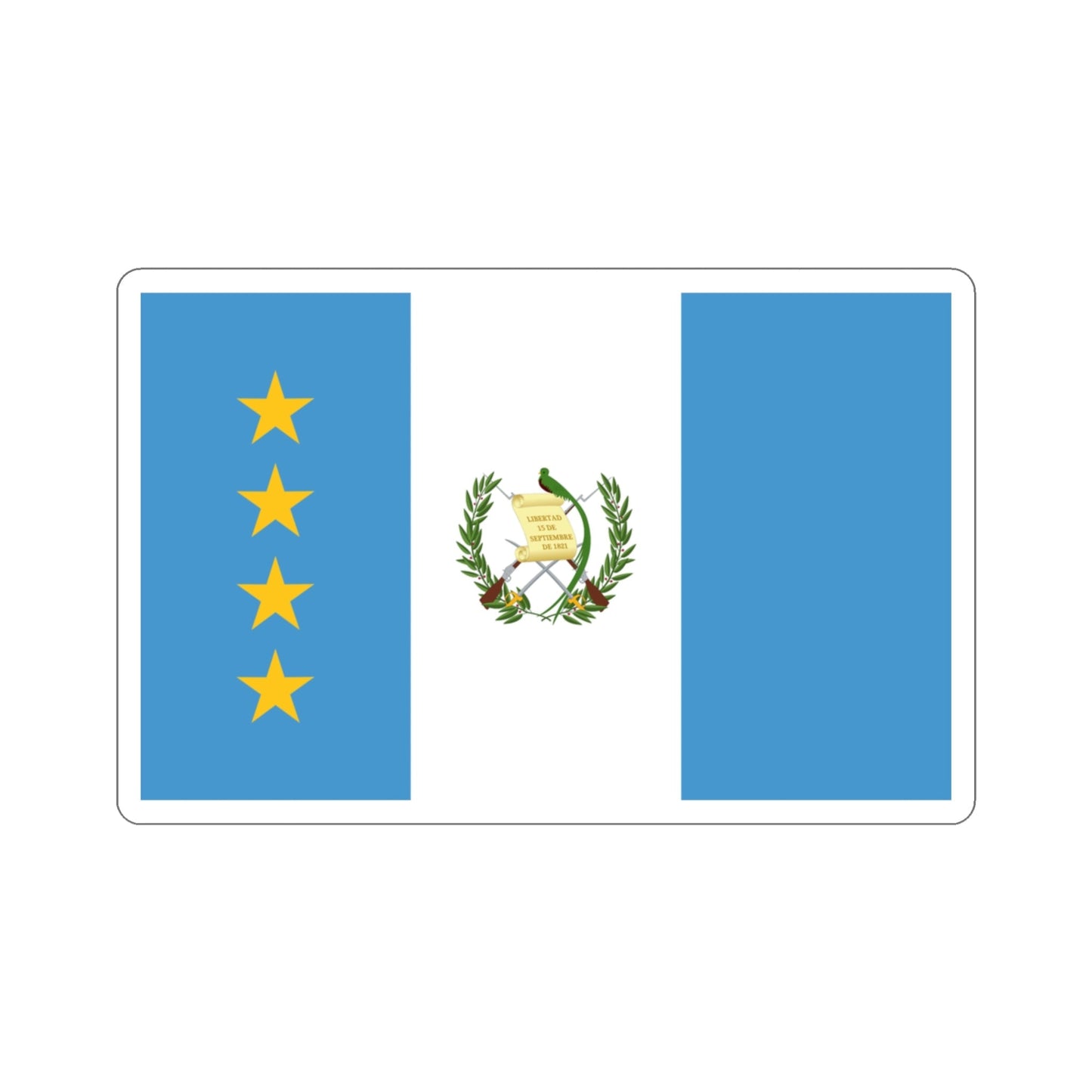 Flag of the President of the Congress of Guatemala STICKER Vinyl Die-Cut Decal-3 Inch-The Sticker Space