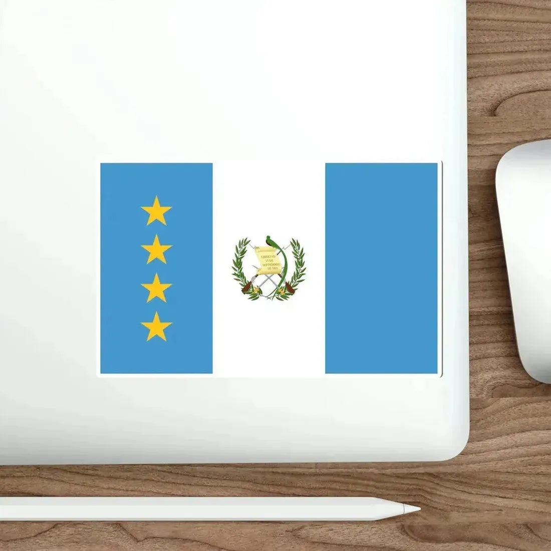 Flag of the President of the Congress of Guatemala STICKER Vinyl Die-Cut Decal - The Sticker Space