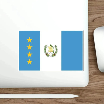 Flag of the President of the Congress of Guatemala STICKER Vinyl Die-Cut Decal - The Sticker Space