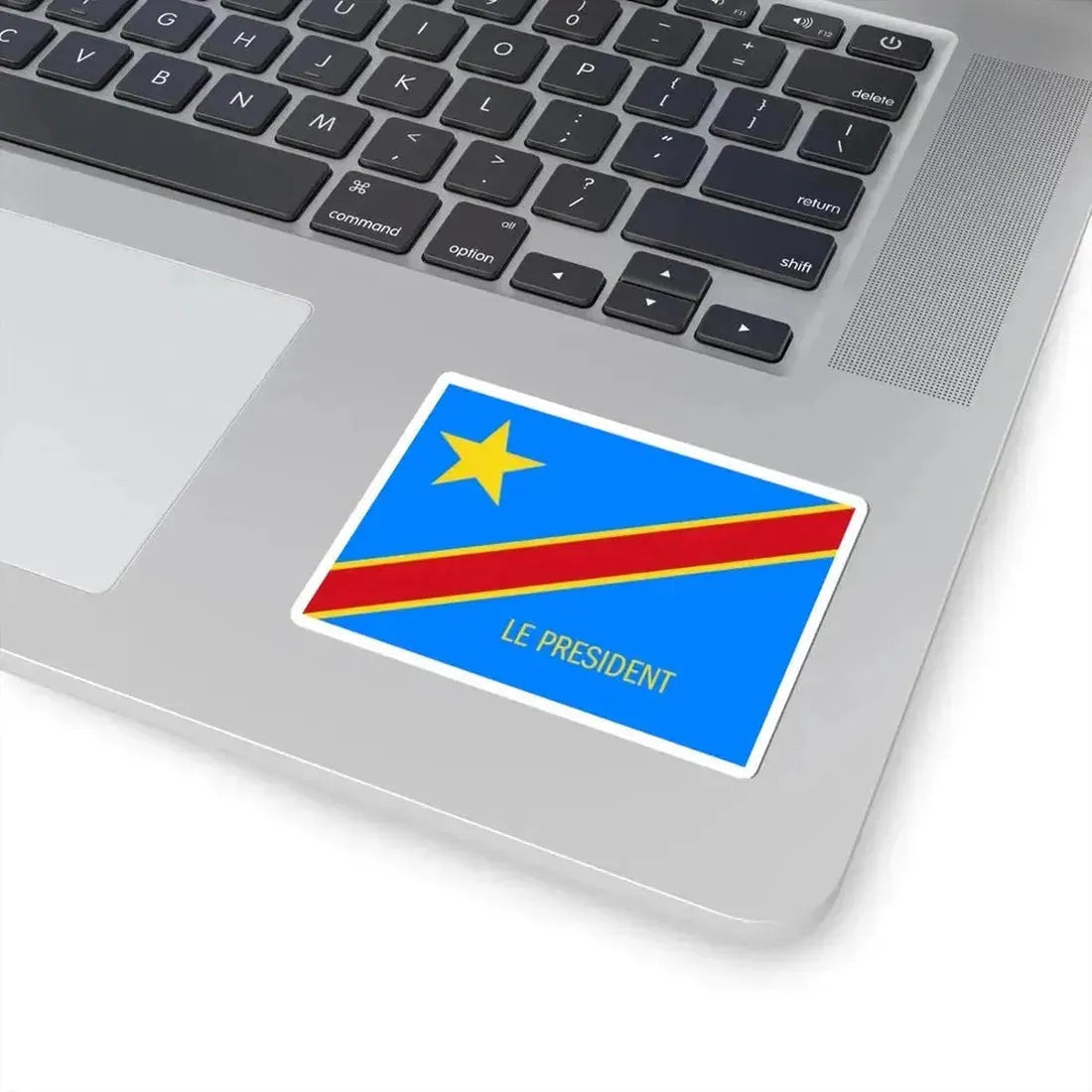 Flag of the President of the Democratic Republic of the Congo type 2 (Congo) STICKER Vinyl Kiss-Cut Decal - The Sticker Space
