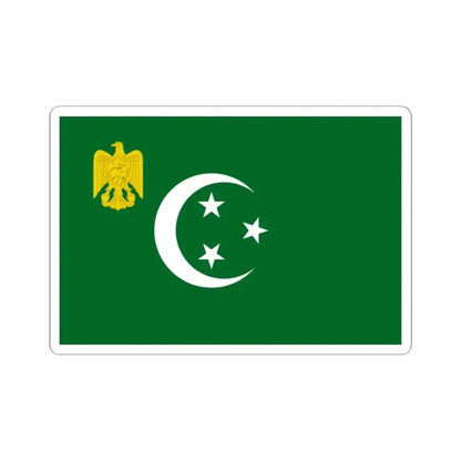Flag of the President of the Republic of Egypt 1953-1958 (Egypt) STICKER Vinyl Kiss-Cut Decal 2 Inch White - The Sticker Space