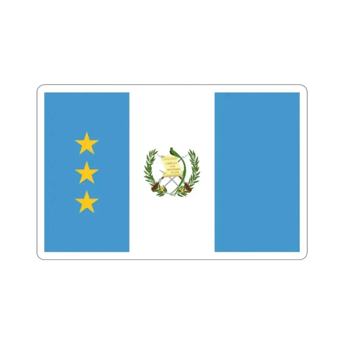 Flag of the President of the Supreme Court of Justice of Guatemala STICKER Vinyl Die-Cut Decal 2 Inch - The Sticker Space