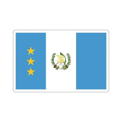 Flag of the President of the Supreme Court of Justice of Guatemala STICKER Vinyl Die-Cut Decal 3 Inch - The Sticker Space