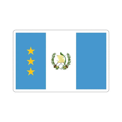 Flag of the President of the Supreme Court of Justice of Guatemala STICKER Vinyl Die-Cut Decal 4 Inch - The Sticker Space