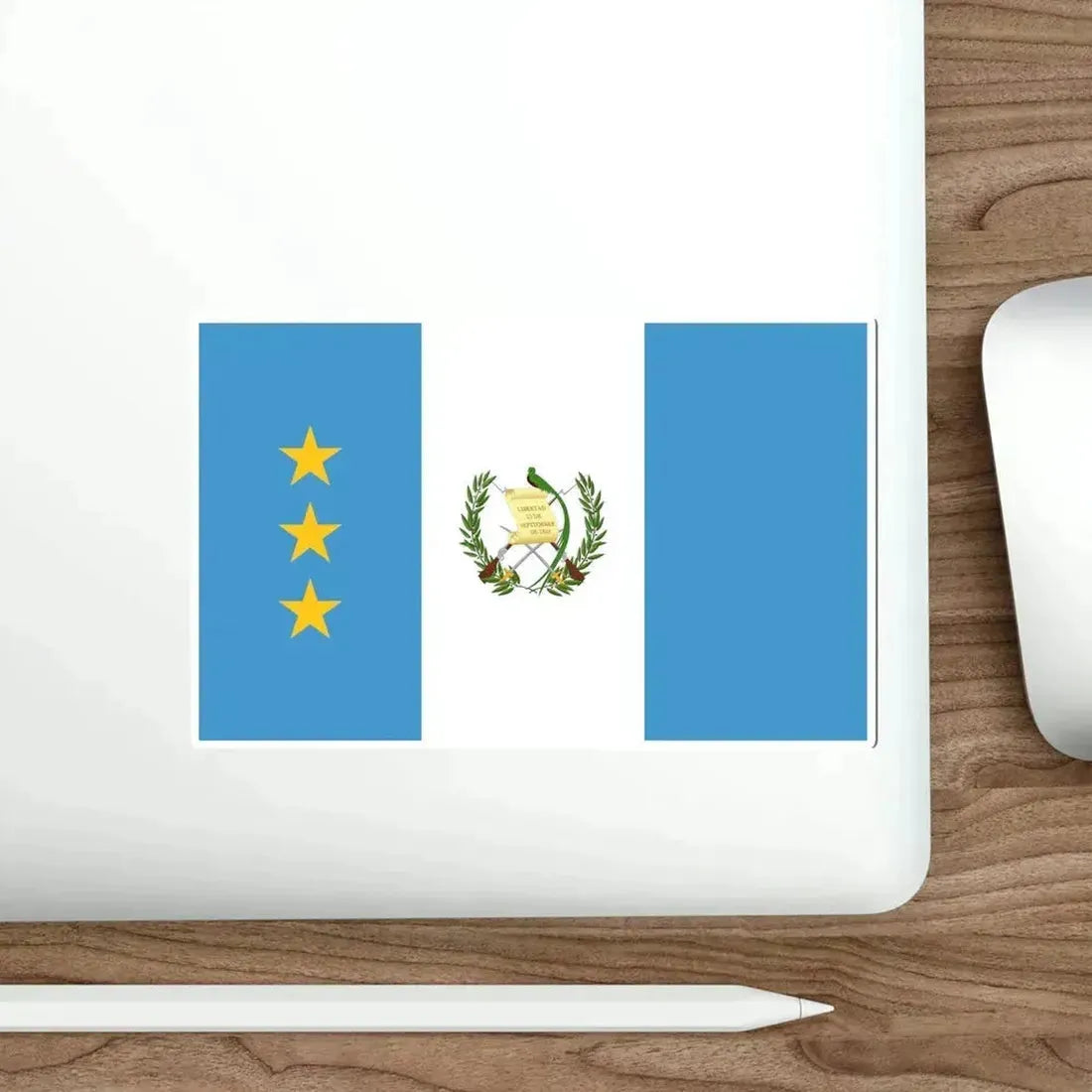 Flag of the President of the Supreme Court of Justice of Guatemala STICKER Vinyl Die-Cut Decal - The Sticker Space