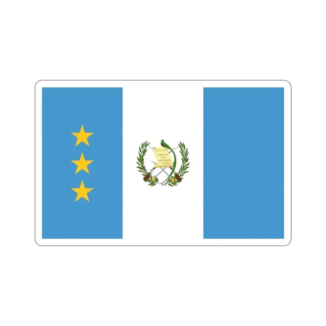 Flag of the President of the Supreme Court of Justice of Guatemala STICKER Vinyl Die-Cut Decal - The Sticker Space
