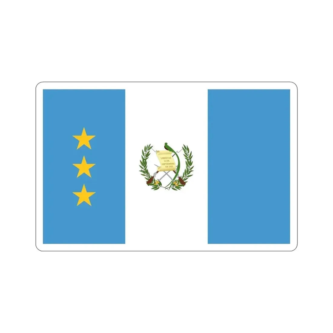 Flag of the President of the Supreme Court of Justice of Guatemala STICKER Vinyl Die-Cut Decal - The Sticker Space