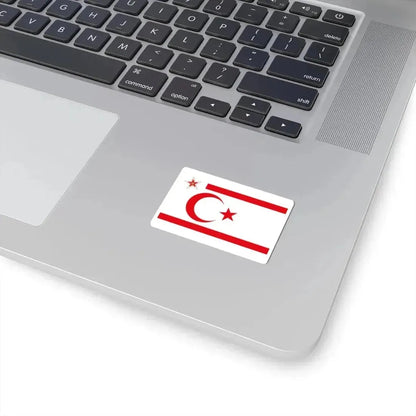 Flag of the President of the Turkish Republic of Northern Cyprus (Cyprus) STICKER Vinyl Kiss-Cut Decal - The Sticker Space