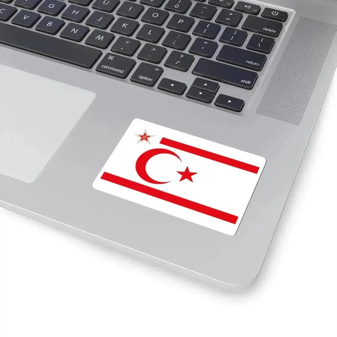 Flag of the President of the Turkish Republic of Northern Cyprus (Cyprus) STICKER Vinyl Kiss-Cut Decal - The Sticker Space