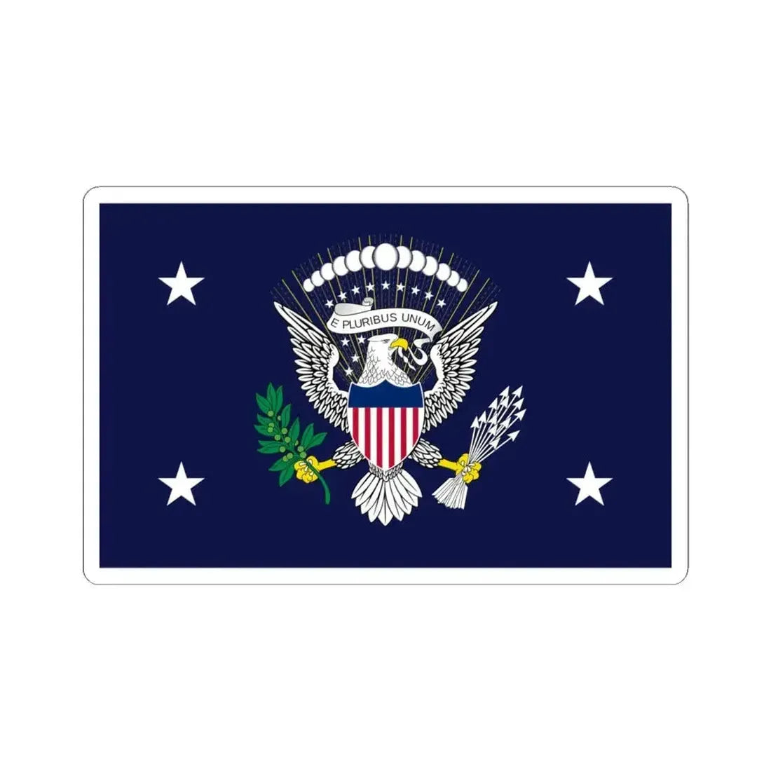 Flag of the President of the United States 1916-1945 (United States) STICKER Vinyl Kiss-Cut Decal 6 Inch White - The Sticker Space