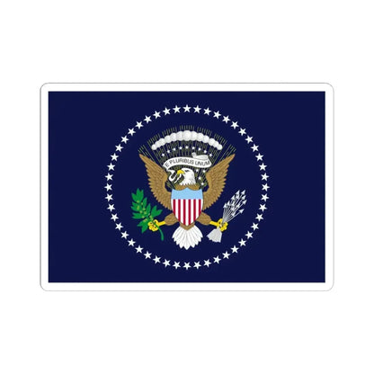 Flag of the President of the United States 1945-1959 (United States) STICKER Vinyl Kiss-Cut Decal 3 Inch White - The Sticker Space