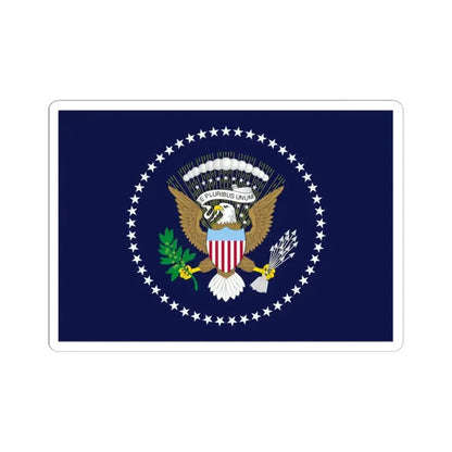 Flag of the President of the United States 1959-1960 (United States) STICKER Vinyl Kiss-Cut Decal 3 Inch White - The Sticker Space