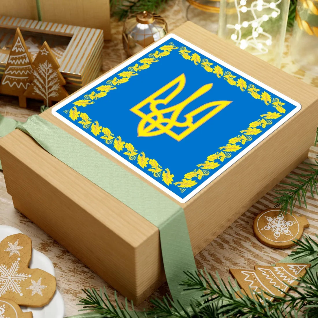 Flag of the President of Ukraine 1999-2006 detailed (Ukraine) STICKER Vinyl Kiss-Cut Decal - The Sticker Space