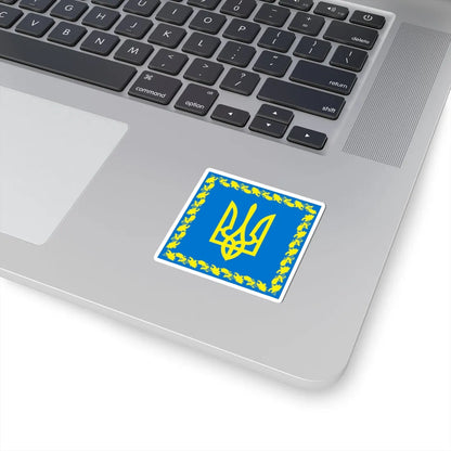 Flag of the President of Ukraine 1999-2006 (Ukraine) STICKER Vinyl Kiss-Cut Decal - The Sticker Space