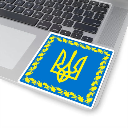 Flag of the President of Ukraine 1999-2006 (Ukraine) STICKER Vinyl Kiss-Cut Decal - The Sticker Space