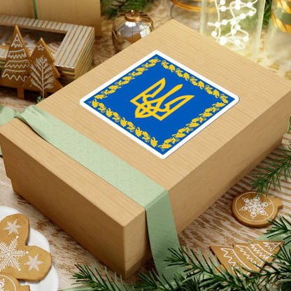 Flag of the President of Ukraine detailed (Ukraine) STICKER Vinyl Kiss-Cut Decal - The Sticker Space