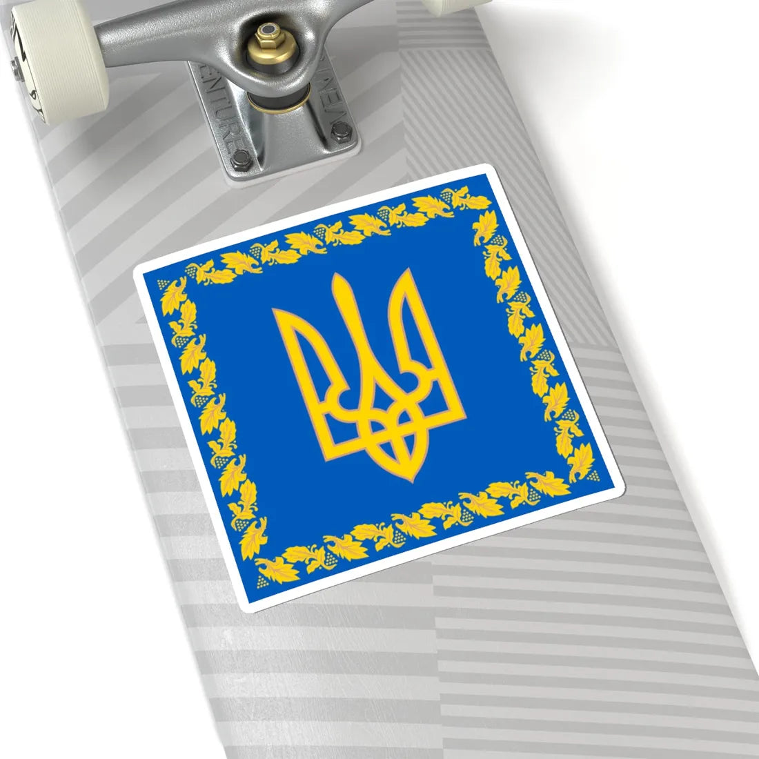 Flag of the President of Ukraine detailed (Ukraine) STICKER Vinyl Kiss-Cut Decal - The Sticker Space
