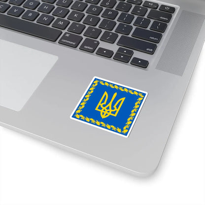 Flag of the President of Ukraine (Ukraine) STICKER Vinyl Kiss-Cut Decal - The Sticker Space