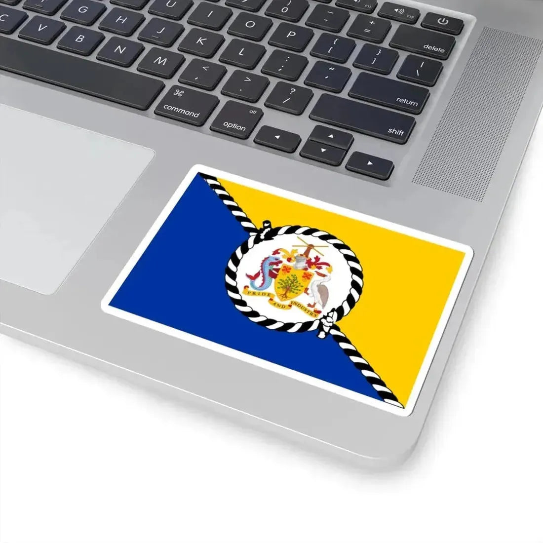 Flag of the Prime Minister of Barbados (Barbados) STICKER Vinyl Kiss-Cut Decal - The Sticker Space