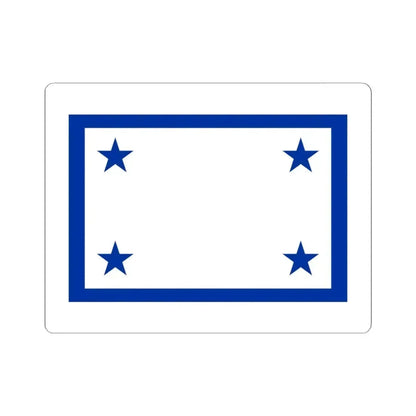 Flag of the Prime Minister of Cuba (Cuba) STICKER Vinyl Kiss-Cut Decal 3 Inch White - The Sticker Space