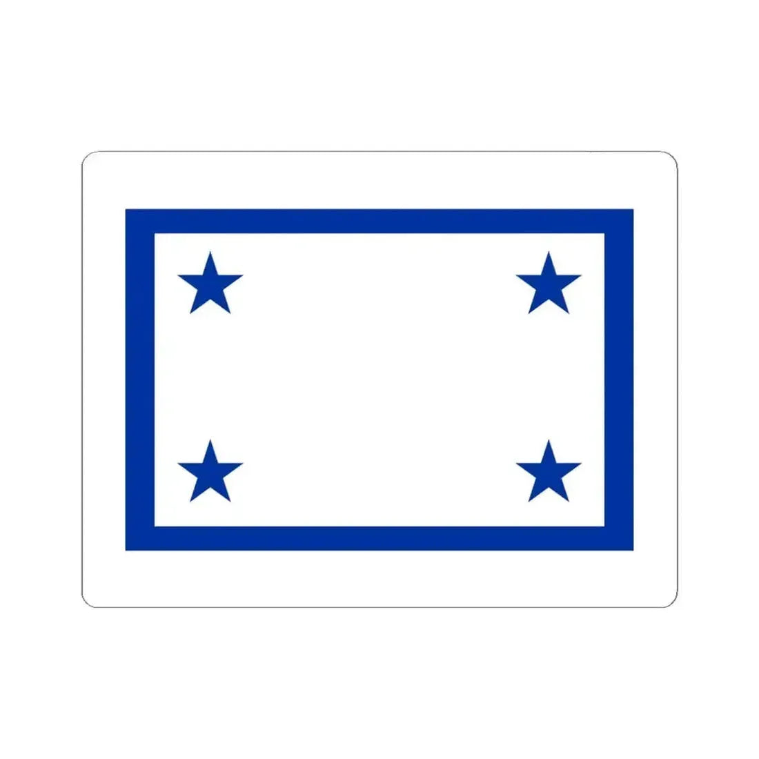 Flag of the Prime Minister of Cuba (Cuba) STICKER Vinyl Kiss-Cut Decal 6 Inch White - The Sticker Space