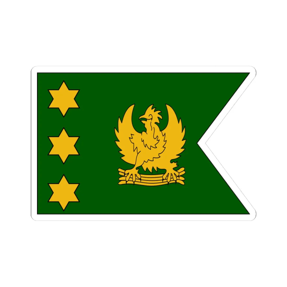 Flag of the Prime Minister of East Indonesia (Indonesia) STICKER Vinyl Kiss-Cut Decal 3 Inch White - The Sticker Space