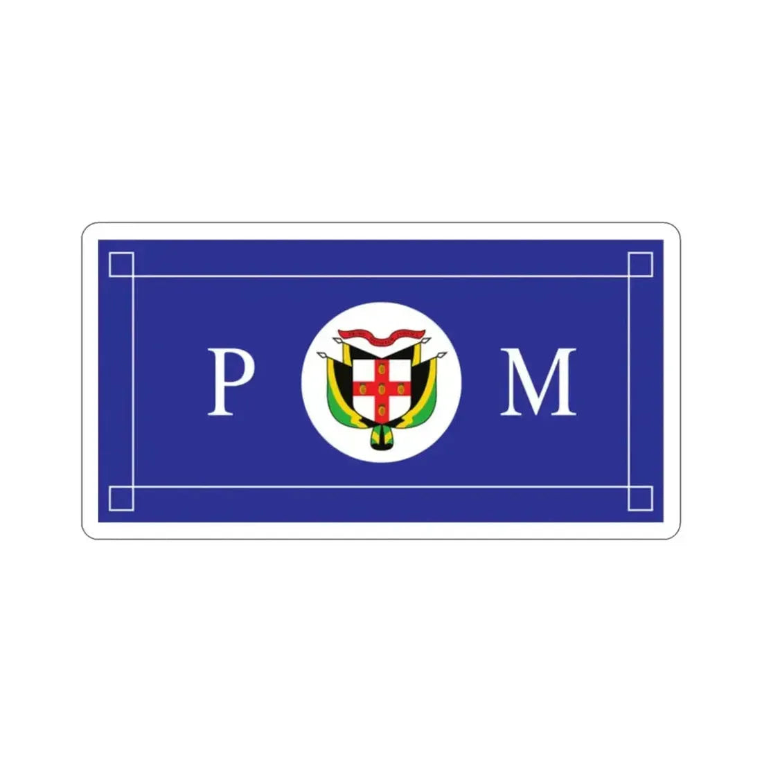 Flag of the Prime Minister of Jamaica STICKER Vinyl Die-Cut Decal - The Sticker Space